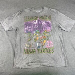 Nickelodeon Teenage Mutant‎ Ninja Turtles Graphic T Shirt XL Gray